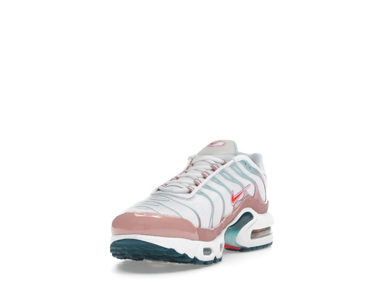 Nike Air Max Plus White Red Stardust Jade Ice Siren Red (GS), vista a 360 gradi 13 di 36