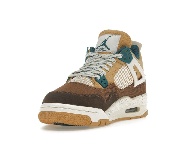 Air Jordan 4 Retro Cacao Wow (GS) - Cacao Wow/Geode Teal/Ale Brown/Twine/Sail/Luminous Green - FB2214-200 - 13