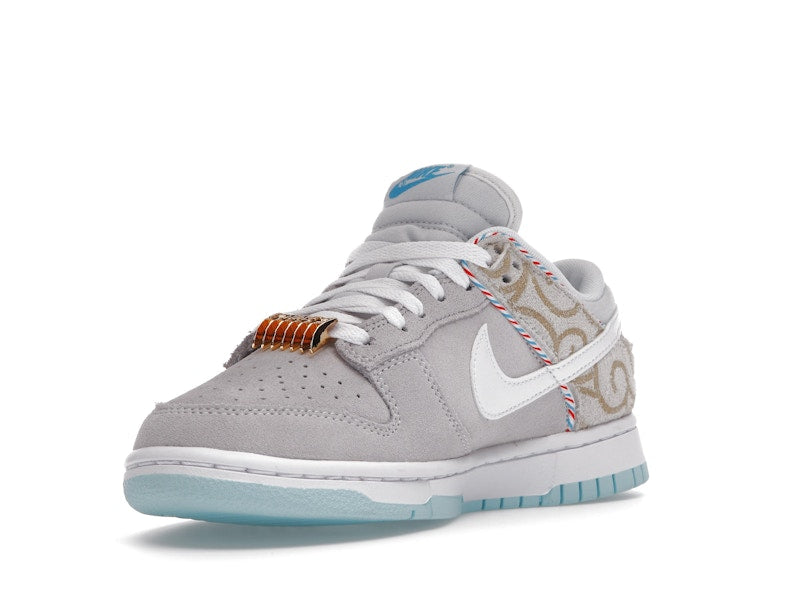 Nike Dunk Low Barbershop Grey - Grey/White/Teal - DH7614-500 - 14