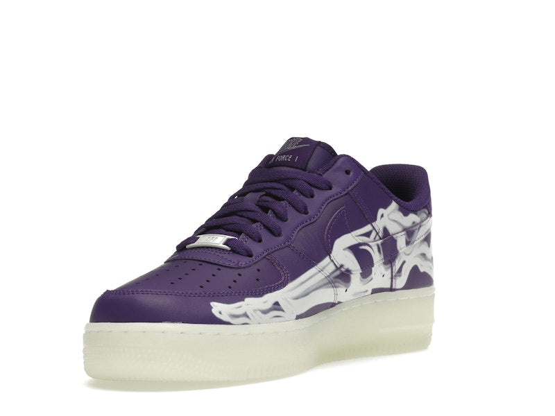 Nike Air Force 1 Low 07 Qs Purple Skeleton Halloween 2021 - Court Purple/Court Purple-White - CU8067-500 - 14
