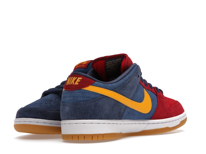 Nike Sb Dunk Low Barcelona - Maroon/Navy-Gold - DJ0606-400 - 14