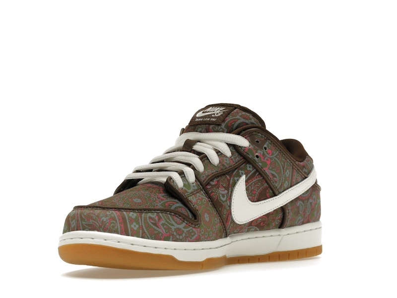 Nike Sb Dunk Low Pro Paisley Brown - Brown/Muli-Color-White-Gum - DH7534-200 - 14
