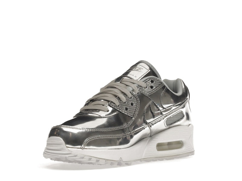 Nike Air Max 90 Metallic Silver 2020 (W) - Metallic Silver/Metallic Silver-White - CQ6639-001 - 14
