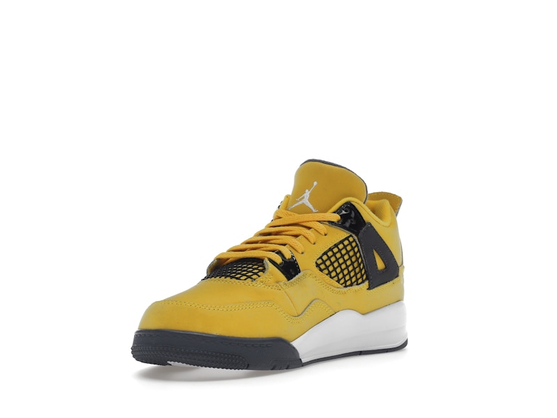 Air Jordan 4 Retro Lightning 2021 (PS) - Tour Yellow/White-Dark Blue Grey - BQ7669-700 - 14