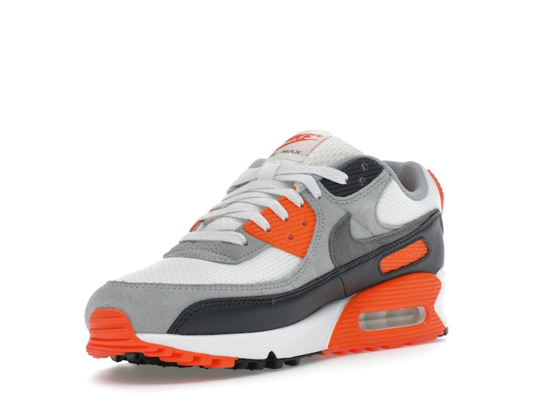 Nike Air Max 90 Summit White Safety Orange Dark Smoke Grey Smoke Grey - Summit White/Safety Orange/Dark Smoke Grey/Smoke Grey - DM0029-108 - 14