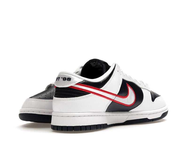 Nike Dunk Low Houston Comets Four Peat Womens - White/Obsidian/Wolf Grey/University Red - DZ2780-100 - 14