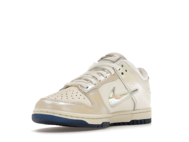 Nike Dunk Low Metallic Jewel Swoosh Sail Womens - Sail/Sail-Black - IM6571-027 - 14