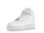 Nike Air Force 1 Mid Triple White (W) - White/White-White - DD9625-100/366731-100 - 14
