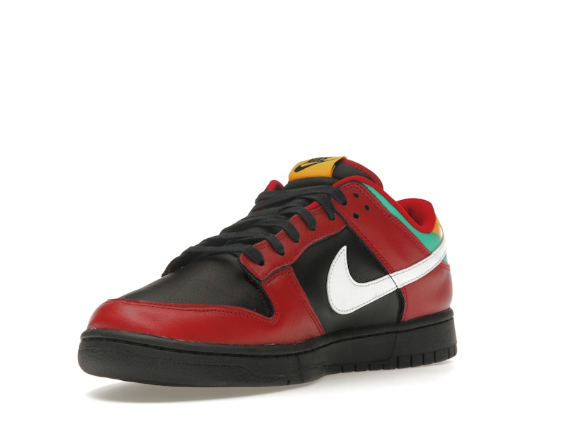 Nike Dunk Low Biker Tattoos - Black/White/Gym Red/University Gold/Atomic Teal - FZ3057-001 - 14