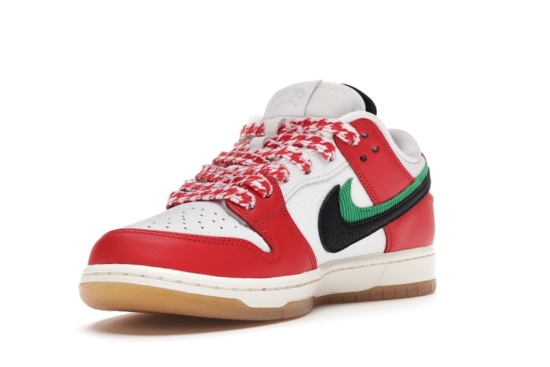Nike SB Dunk Low Frame Skate Habibi - White/Black-Green-Red-Gum - CT2550-600 - 14