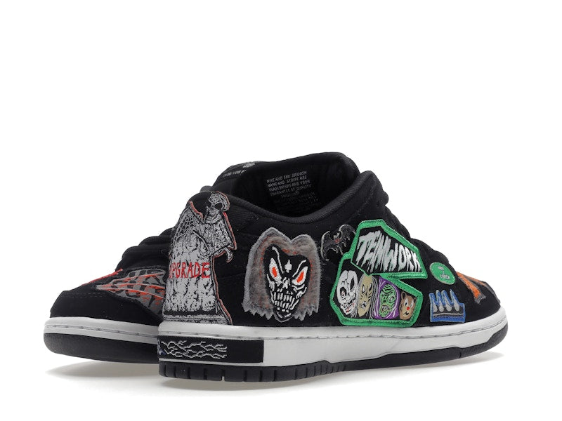Nike Dunk Sb Low Pro Qs Neckface - Black/White-Multi Color - DQ4488-001 - 14