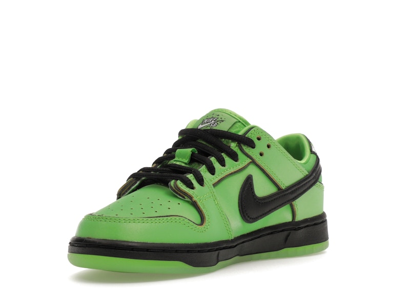 Nike Sb Dunk Low The Powerpuff Girls Buttercup (PS) - Mean Green/Black/Lotus Pink - FZ8832-300 - 14