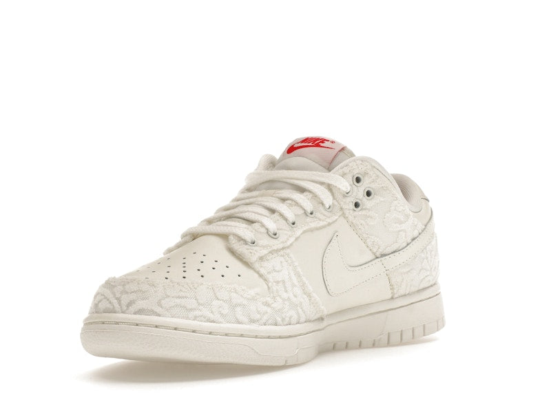 Nike Dunk Low Give Her Flowers Womens - Sail/University Red-Medium Soft Pink - FZ3775-133 - 14