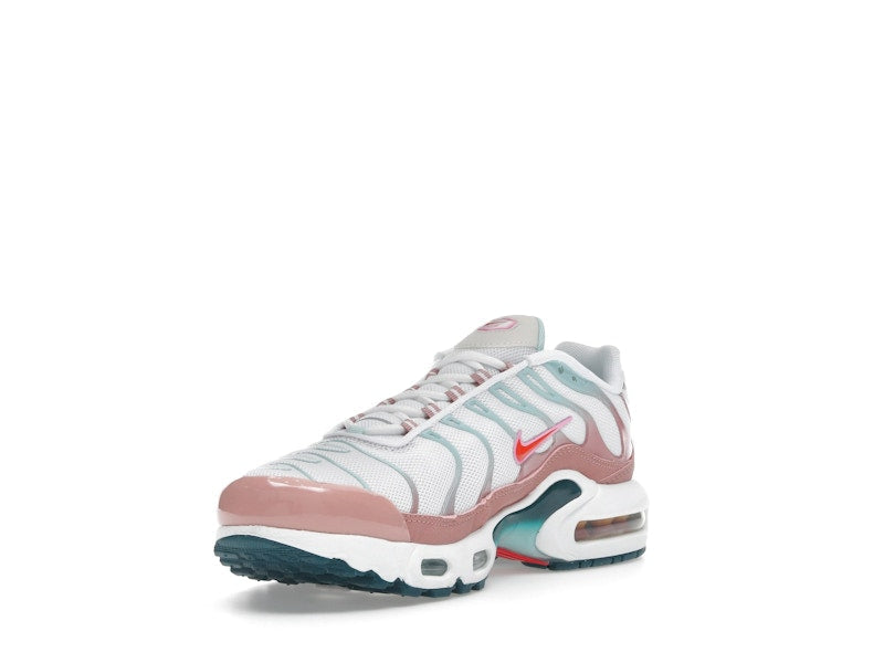 Nike Air Max Plus White Red Stardust Jade Ice Siren Red (GS), vista a 360 gradi 14 di 36