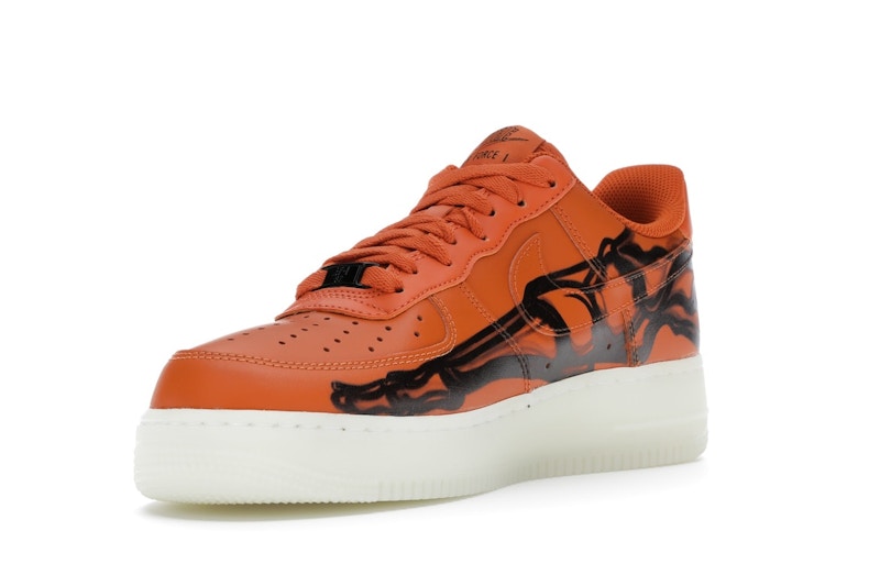 Nike Air Force 1 Low Orange Skeleton Halloween (2020)
