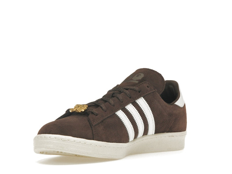 Adidas Campus 80s Bape 30th Anniversary Brown - Brown/Cloud White/Gold Metallic - IF3379 - 14
