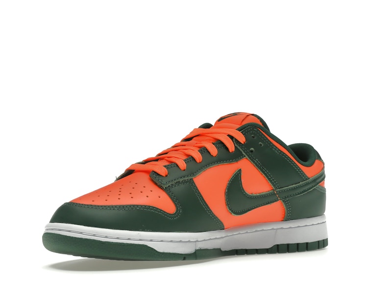 Nike Dunk Low Retro Miami Hurricanes - Team Dark Green/Team Orange-White - DD1391-300 - 15