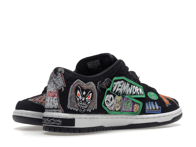 Nike Dunk Sb Low Pro Qs Neckface - Black/White-Multi Color - DQ4488-001 - 15