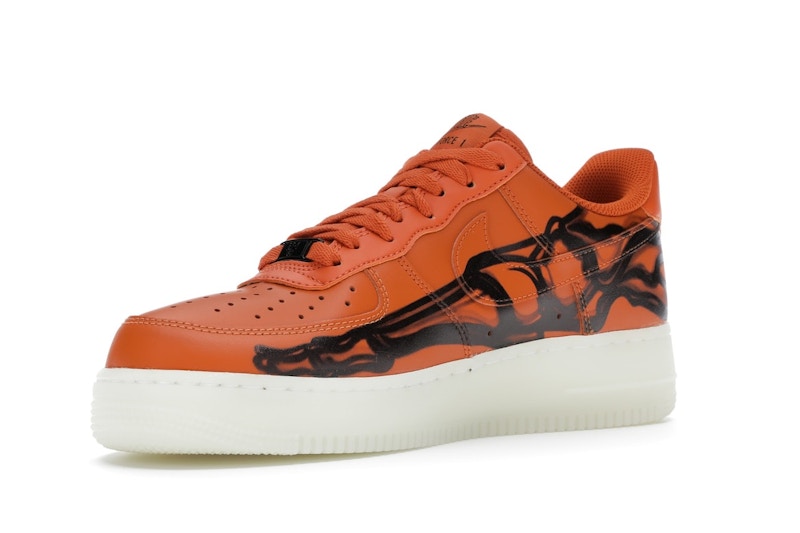 Nike Air Force 1 Low Orange Skeleton Halloween (2020)