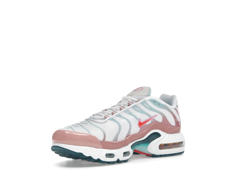 Nike Air Max Plus White Red Stardust Jade Ice Siren Red (GS), vista a 360 gradi 15 di 36