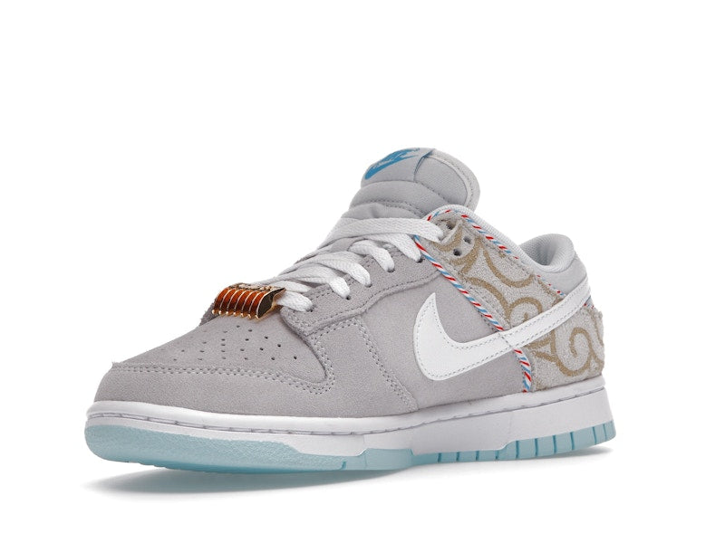 Nike Dunk Low Barbershop Grey - Grey/White/Teal - DH7614-500 - 15