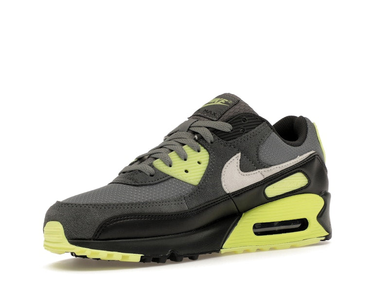 Nike Air Max 90 Smoke Grey Light Lemon Twist, vista a 360 gradi 15 di 36