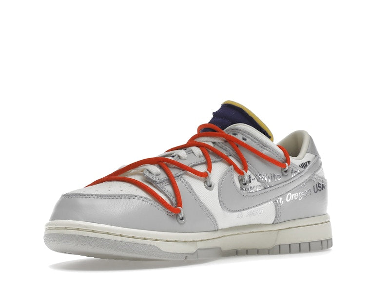 Nike Dunk Low Off White Lot 23 - Sail/Neutral Grey-Habanero Red - DM1602-126 - 15
