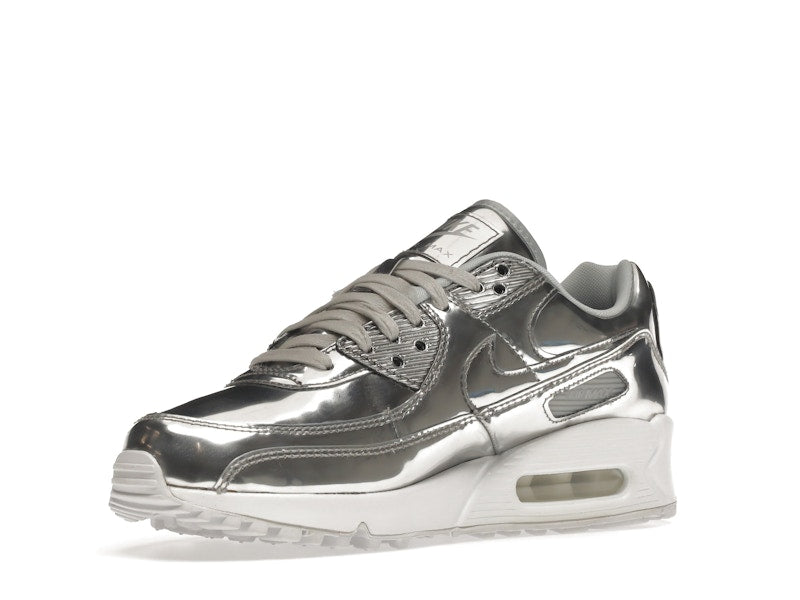 Nike Air Max 90 Metallic Silver 2020 (W) - Metallic Silver/Metallic Silver-White - CQ6639-001 - 15