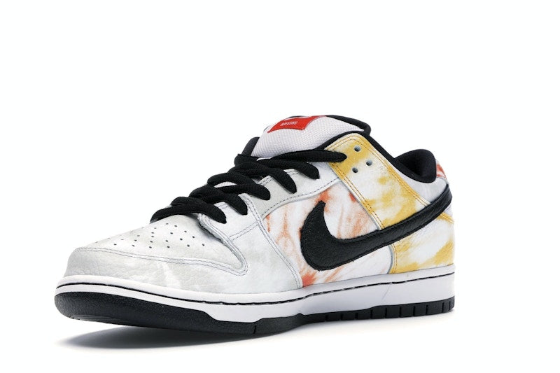 Nike SB Dunk Low Raygun Tie-Dye White - White/Black-Orange Flash - BQ6832-101 - 15