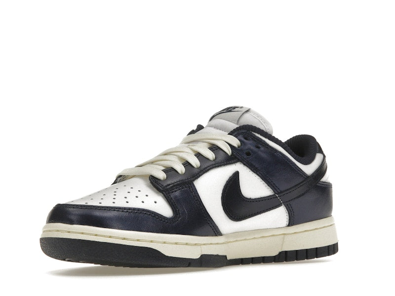 Nike Dunk Low Vintage Navy Womens - White/Midnight Navy-Coconut Milk - FN7197-100 - 15
