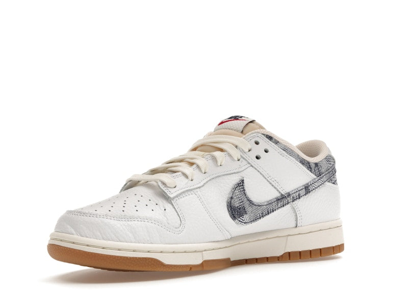 Nike Dunk Low Washed Denim White Midnight Navy - White/Midnight Navy-Gym Red-Sail - FN6881-100 - 15