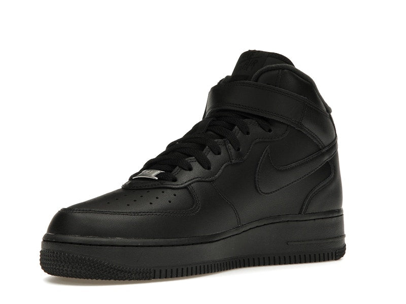 Nike Air Force 1 Mid Supreme Black, vista a 360 gradi 15 di 36