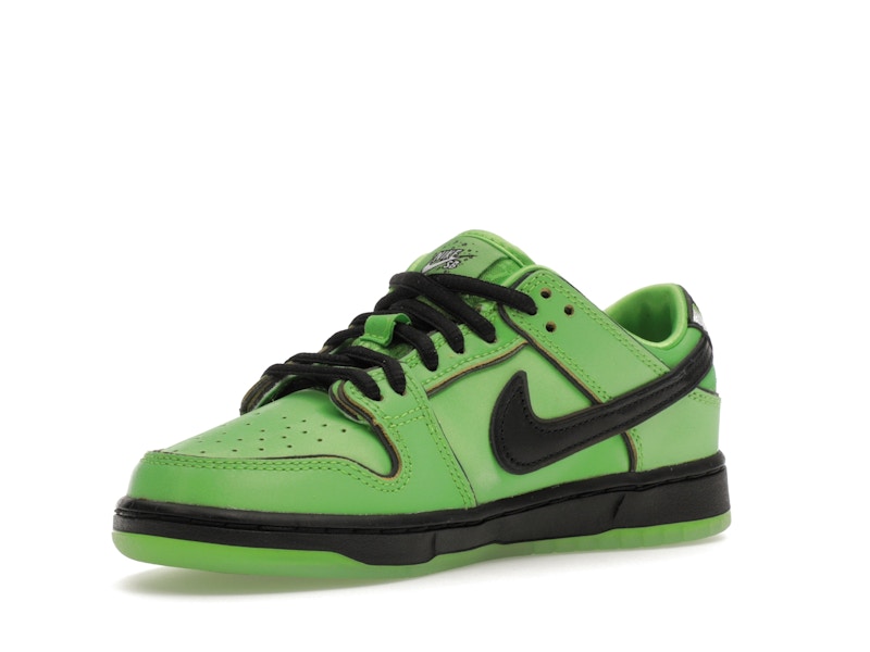 Nike Sb Dunk Low The Powerpuff Girls Buttercup (PS) - Mean Green/Black/Lotus Pink - FZ8832-300 - 15