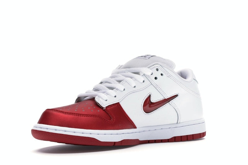 Nike Sb Dunk Low Supreme Jewel Swoosh Red - Varsity Red/Varsity Red-White-Black - CK3480-600 - 15