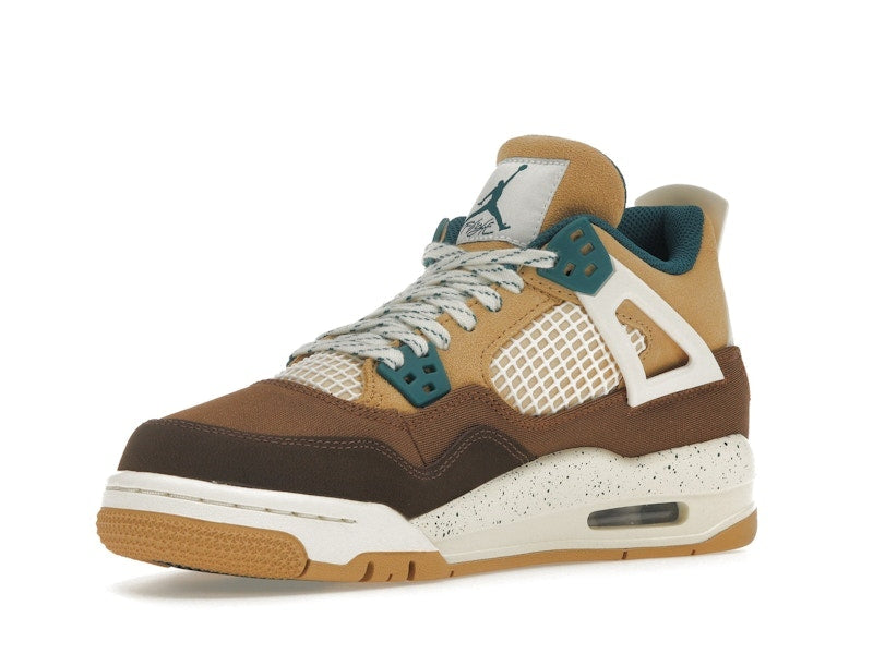 Air Jordan 4 Retro Cacao Wow (GS) - Cacao Wow/Geode Teal/Ale Brown/Twine/Sail/Luminous Green - FB2214-200 - 15