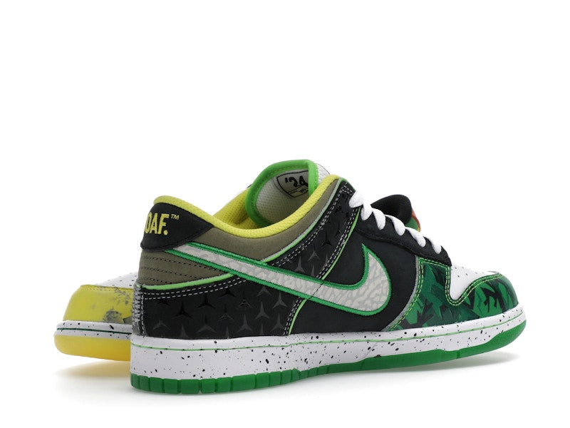 Nike Dunk Low What The Duck Away University Of Oregon Pe - White/Black/Metallic Silver/Apple Green - HV1454-100 - 15