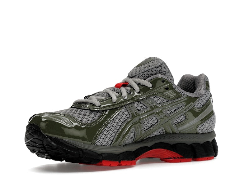 Asics Gel Kayano 121 Up There - Olive Green/Grey/Red - 1203A869-021 - 15