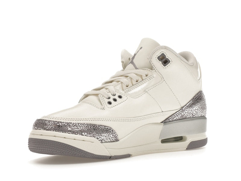 Air Jordan 3 Retro Sail Cement Grey, vista a 360 gradi 15 di 36