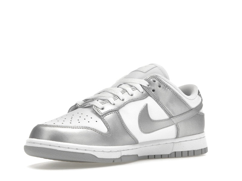 Nike Dunk Low Metallic Silver Womens - White/Metallic Silver/Blue Joy - FV1311-100 - 15