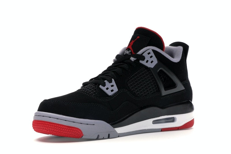 Air Jordan 4 Retro Bred 2019 (GS) - Black/Fire Red-Cement Grey-Summit White - air-jordan-4-retro-bred-2019-gs - 15