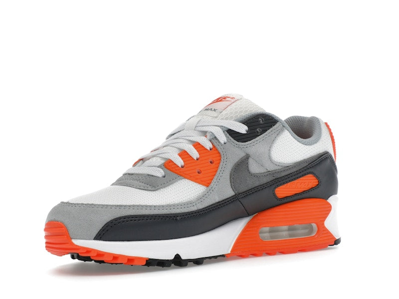 Nike Air Max 90 Summit White Safety Orange Dark Smoke Grey Smoke Grey - Summit White/Safety Orange/Dark Smoke Grey/Smoke Grey - DM0029-108 - 15