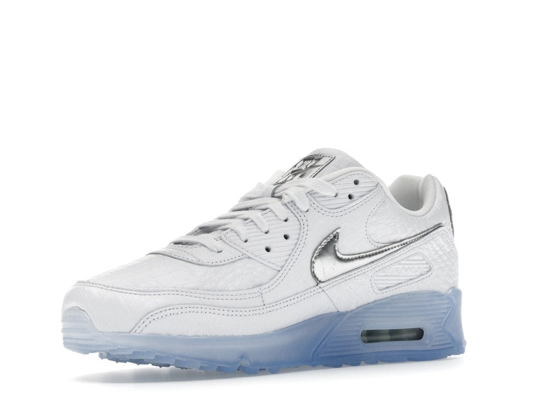 Nike Air Max 90 Terrascape White Croc Blue Tint - White/Blue Tint/Pure Platinum/Chrome - IU3638-100 - 15