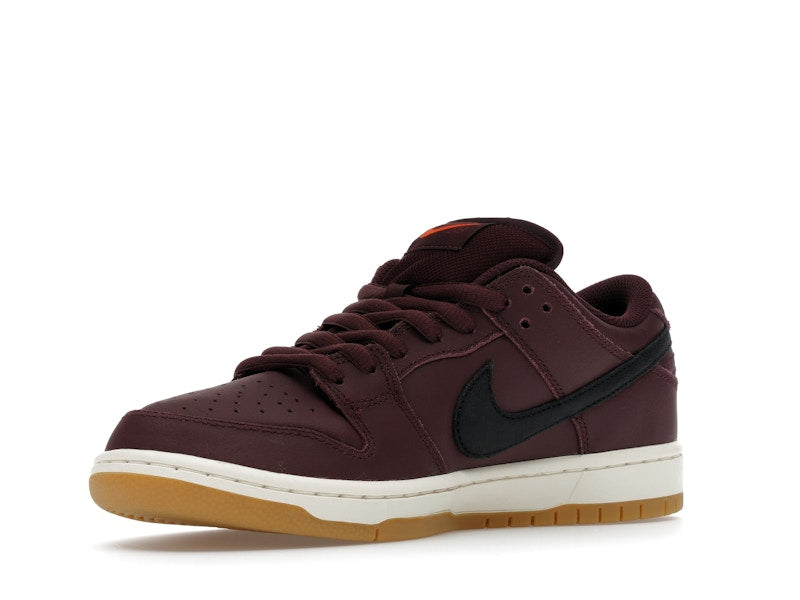 Nike Sb Dunk Low Pro Burgundy Crush - Burgundy Crush/Black/Mystic Dates/Sail/Gum Light Brown/Safety Orange - IO2304-600 - 15