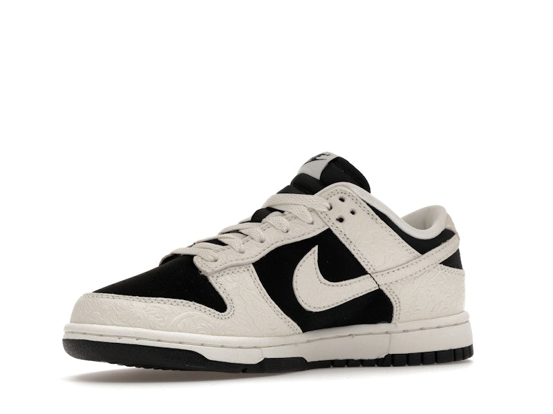 Nike Dunk Low Embossed Black Sail Womens - Black/Sail/Metallic Gold/Sail - IF3944-001 - 16