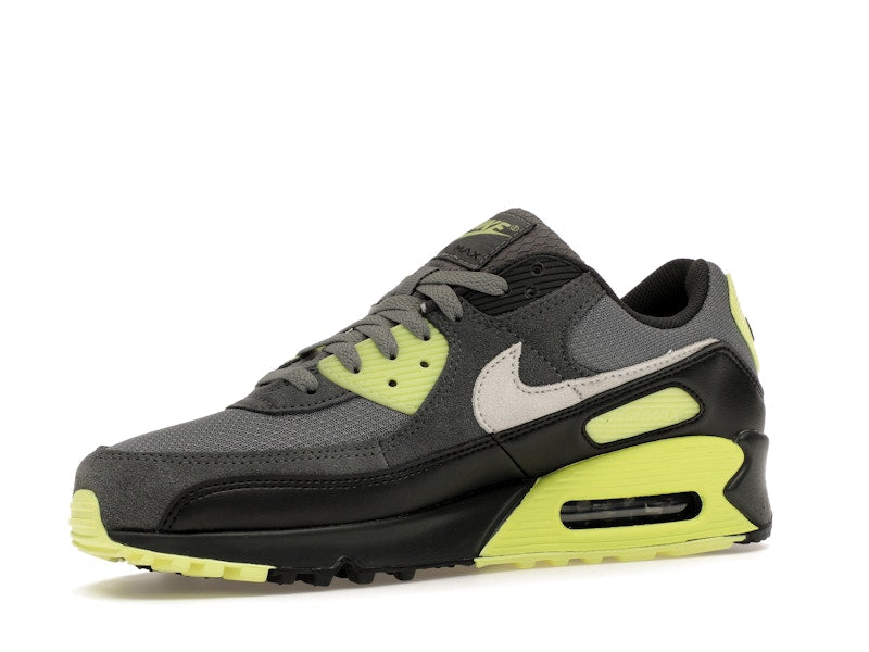Nike Air Max 90 Smoke Grey Light Lemon Twist, vista a 360 gradi 16 di 36