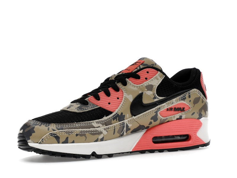 Nike Air Max 90 Premium Magic Ember Camo - Light Khaki/Black/Magic Ember/Mink Brown/Medium Ash/Parachute Beige - IF1721-200 - 16