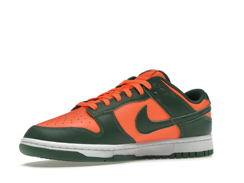 Nike Dunk Low Retro Miami Hurricanes - Team Dark Green/Team Orange-White - DD1391-300 - 16