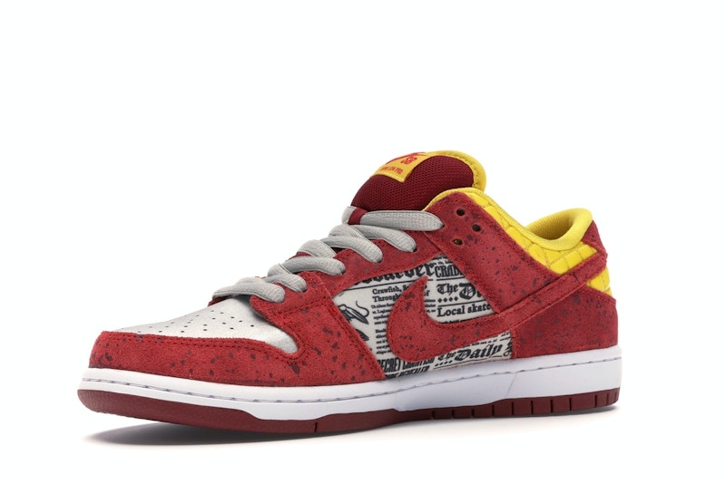 Nike Dunk Sb Low Rukus Crawfish - Action Red/Metallic Silver-Tour Yellow - nike-dunk-sb-low-rukus-crawfish - 16