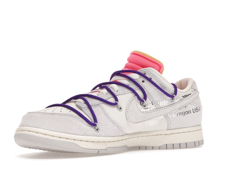 Nike Dunk Low Off White Lot 15, vista a 360 gradi 16 di 36