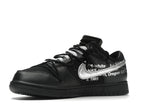 Nike Dunk Low Off White Lot 50 - Black/Metallic Silver-Black - DM1602-001 - 16